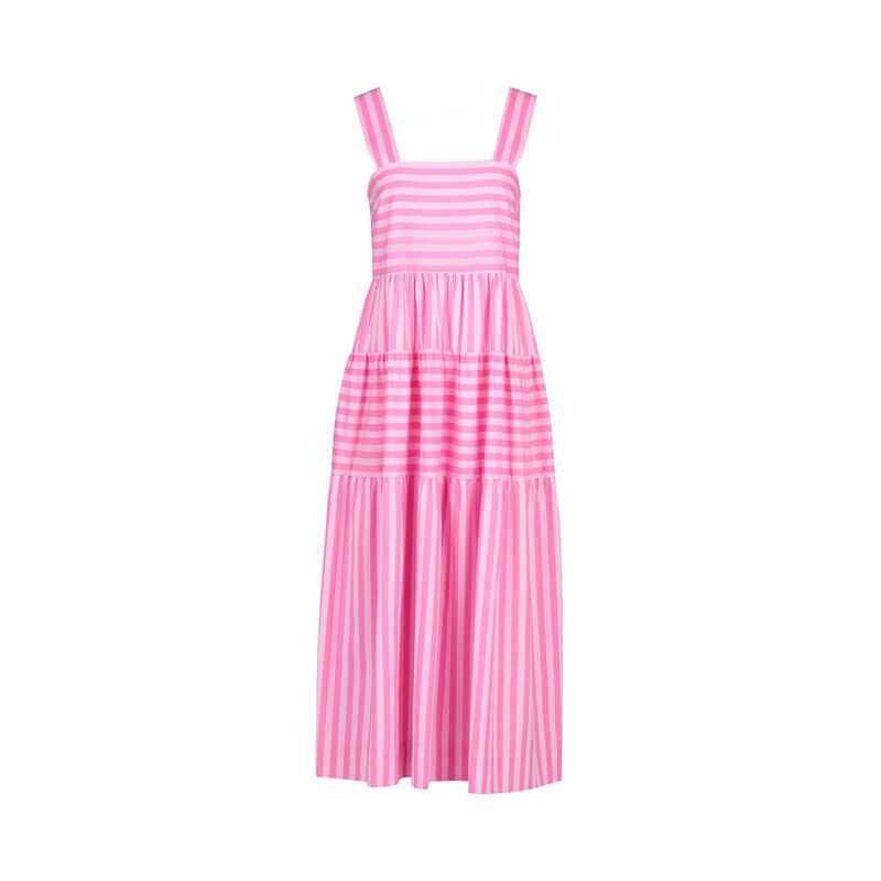 Vassalli Sleeveless Tiered Dress With Wide Straps image number 2